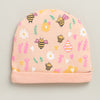Peach Girls Cotton Cap Mitten Bootie Set