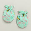 Mint Green Boys Cotton Cap Mitten Bootie Set