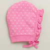 Peach & Pink Girls Cotton Pack Of 2 Bonet Cap