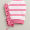 Peach & Pink Girls Cotton Pack Of 2 Bonet Cap