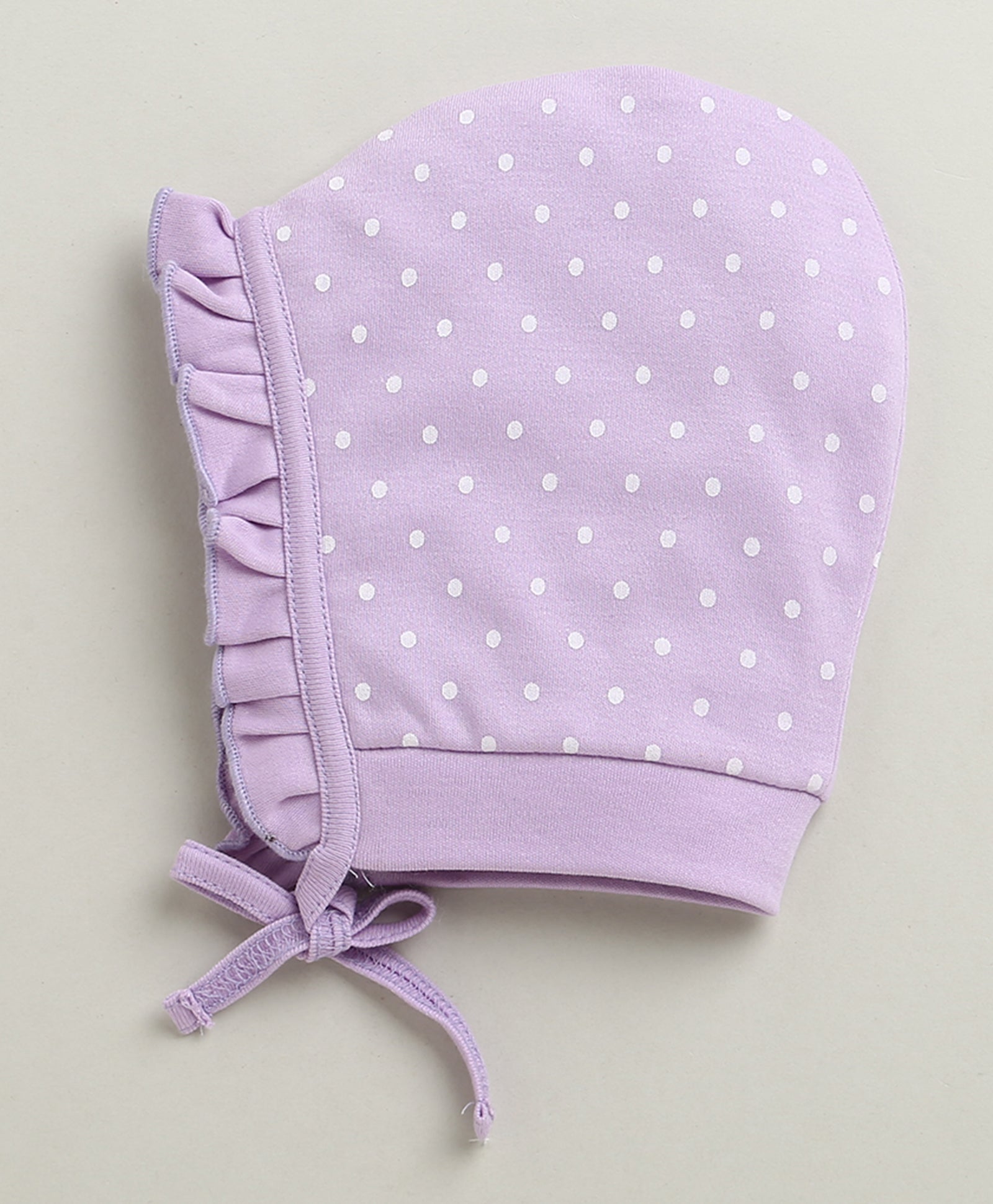 Lilac & Lavender Girls Cotton Pack Of 2 Bonet Cap