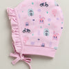 Lilac & Lavender Girls Cotton Pack Of 2 Bonet Cap
