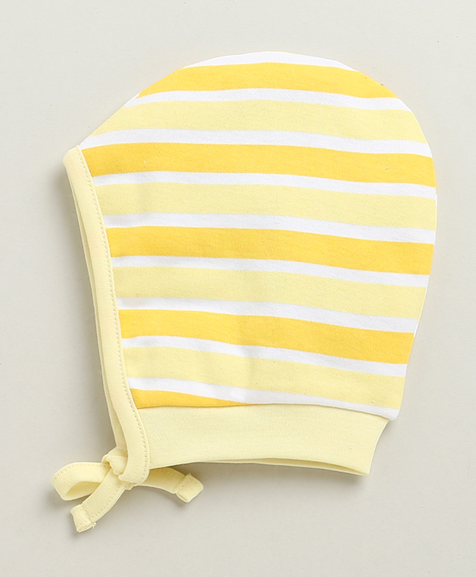 Sky Blue & Yellow Boys Cotton Pack Of 2 Bonet Cap