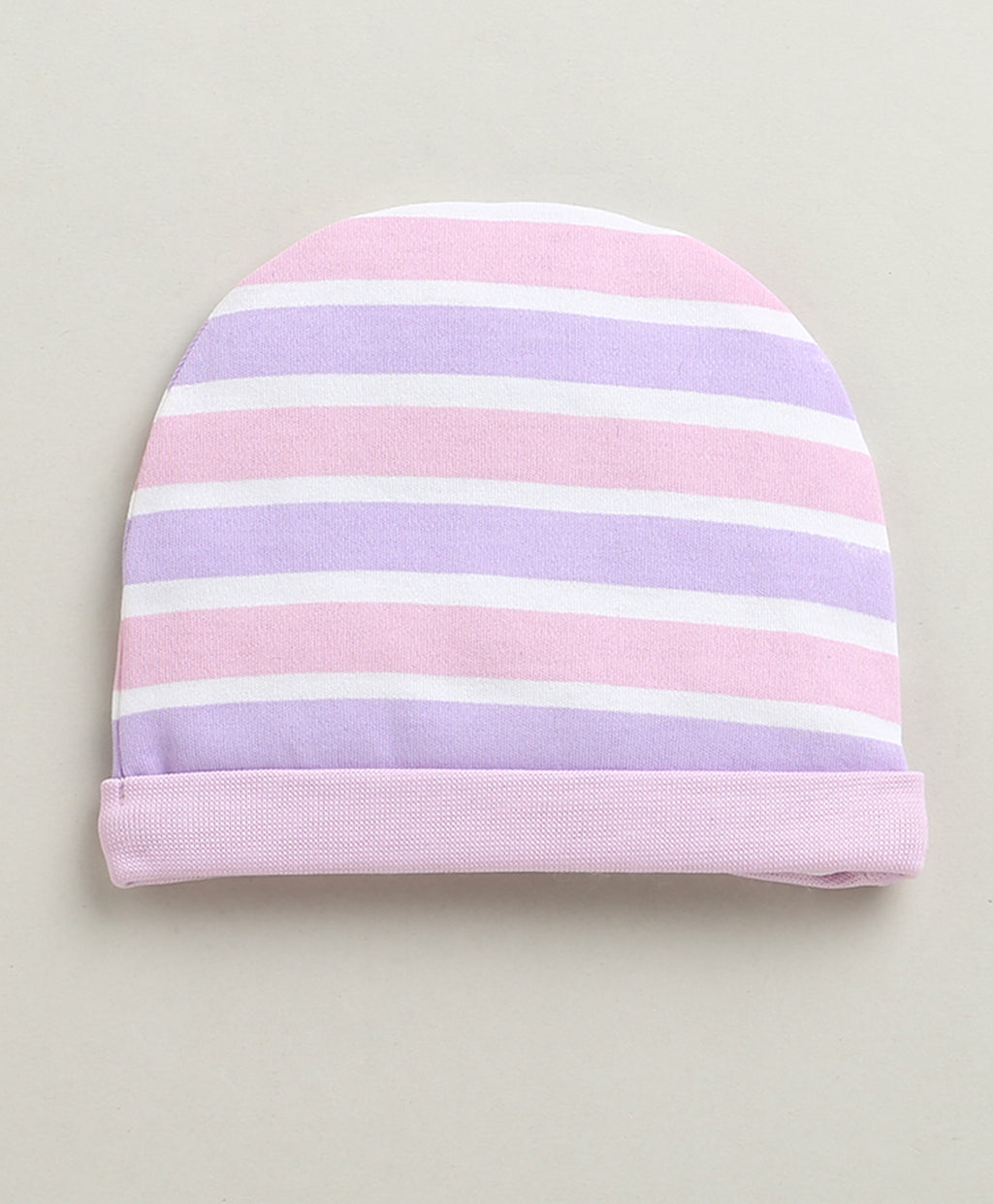 Bumzee Lilac & Lavender Graphic Print Cap, Pack of 2, 100% Cotton (Style Peb10948)