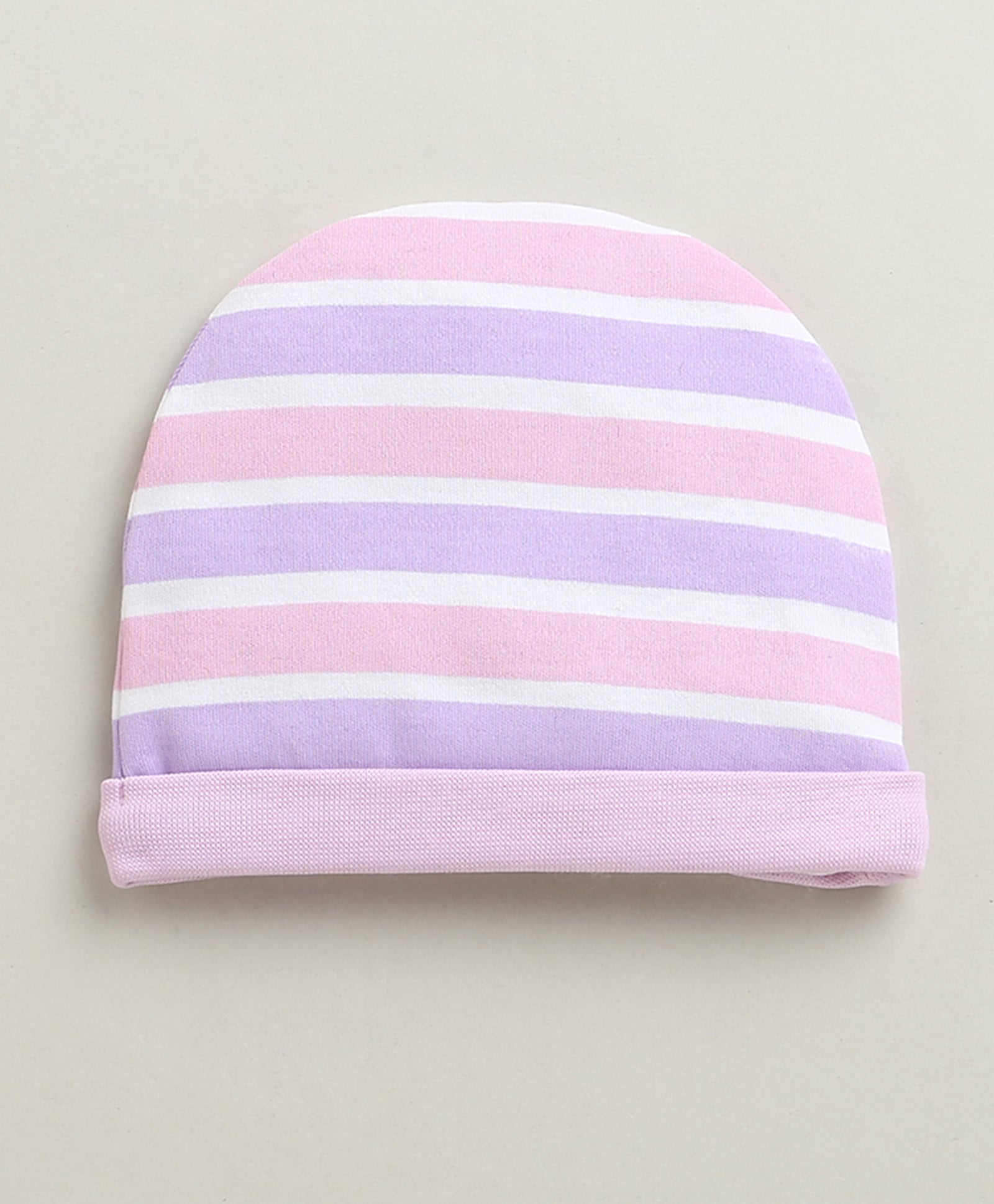 Lilac & Lavender Girls Cotton Pack Of 2 Round Cap