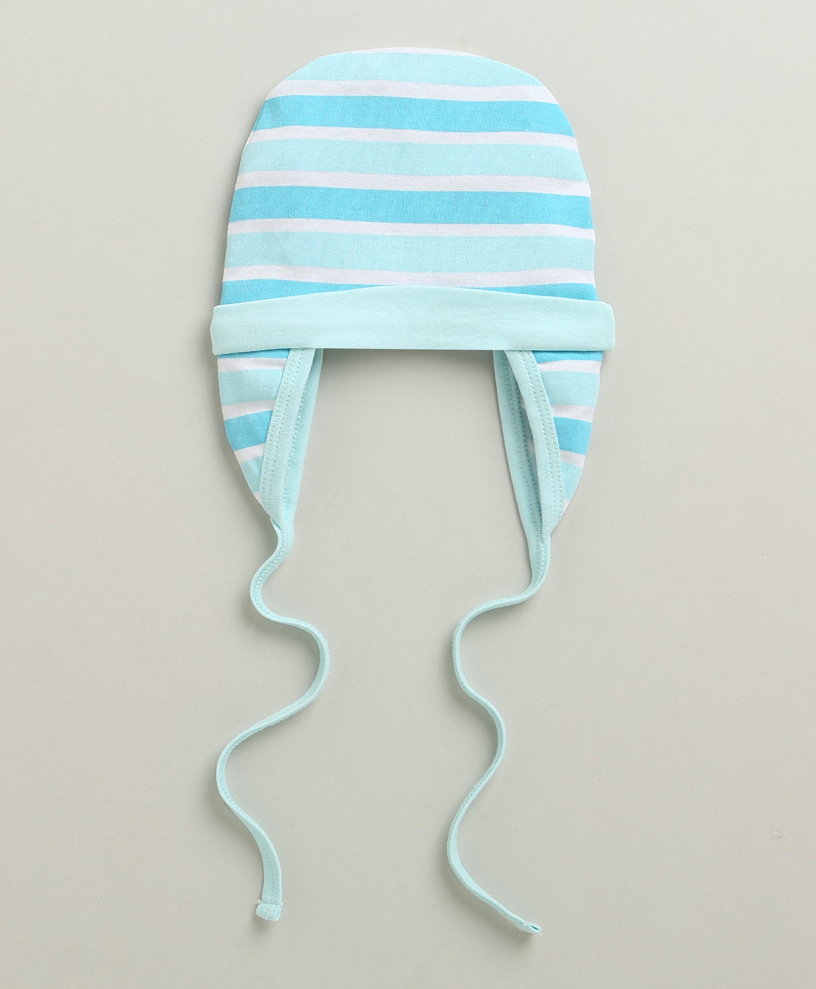 Yellow & Blue Boys Cotton Pack Of 2 Cap With Ear Flap