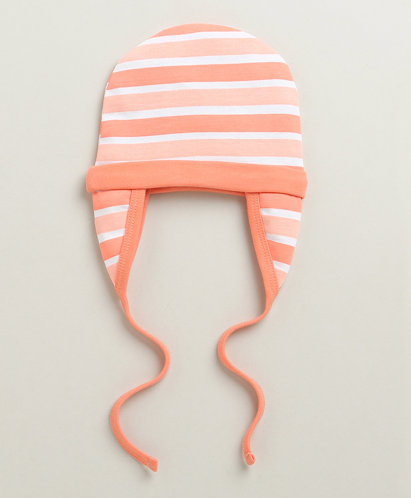 White & Multi Boys Cotton Pack Of 2 Cap With Ear Flap
