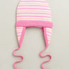 Peach & Pink Girls Cotton Pack Of 2 Cap With Ear Flap