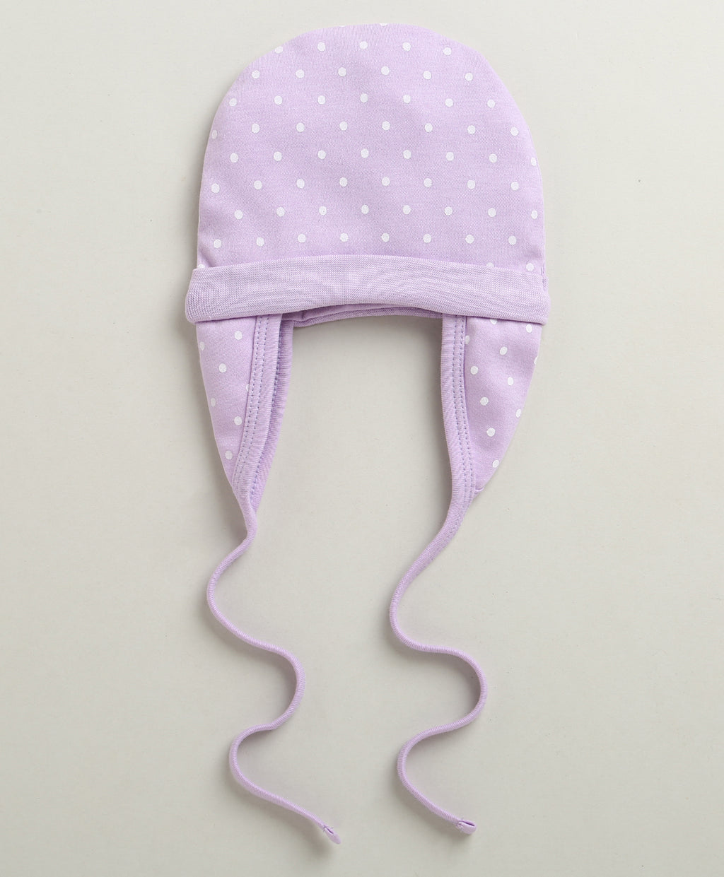 Bumzee Lilac & Lavender Graphic Print Cap, Pack of 2, 100% Cotton, Ear Flap