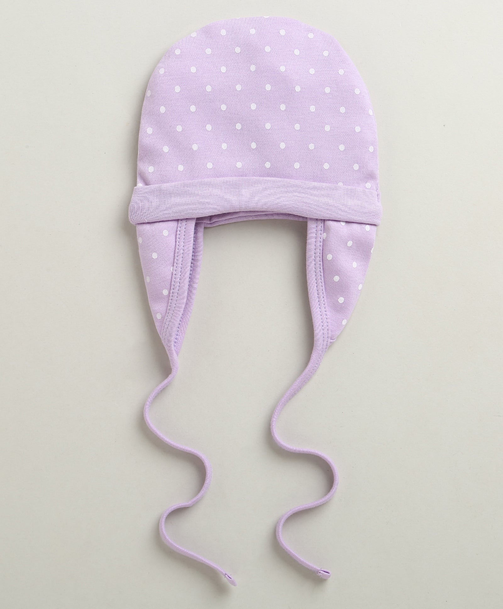 Lilac & Lavender Girls Cotton Pack Of 2 Cap With Ear Flap