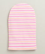 Bumzee Peach & Pink Animal Print Cap, Pack of 2, 100% Cotton (Style Peb10955)