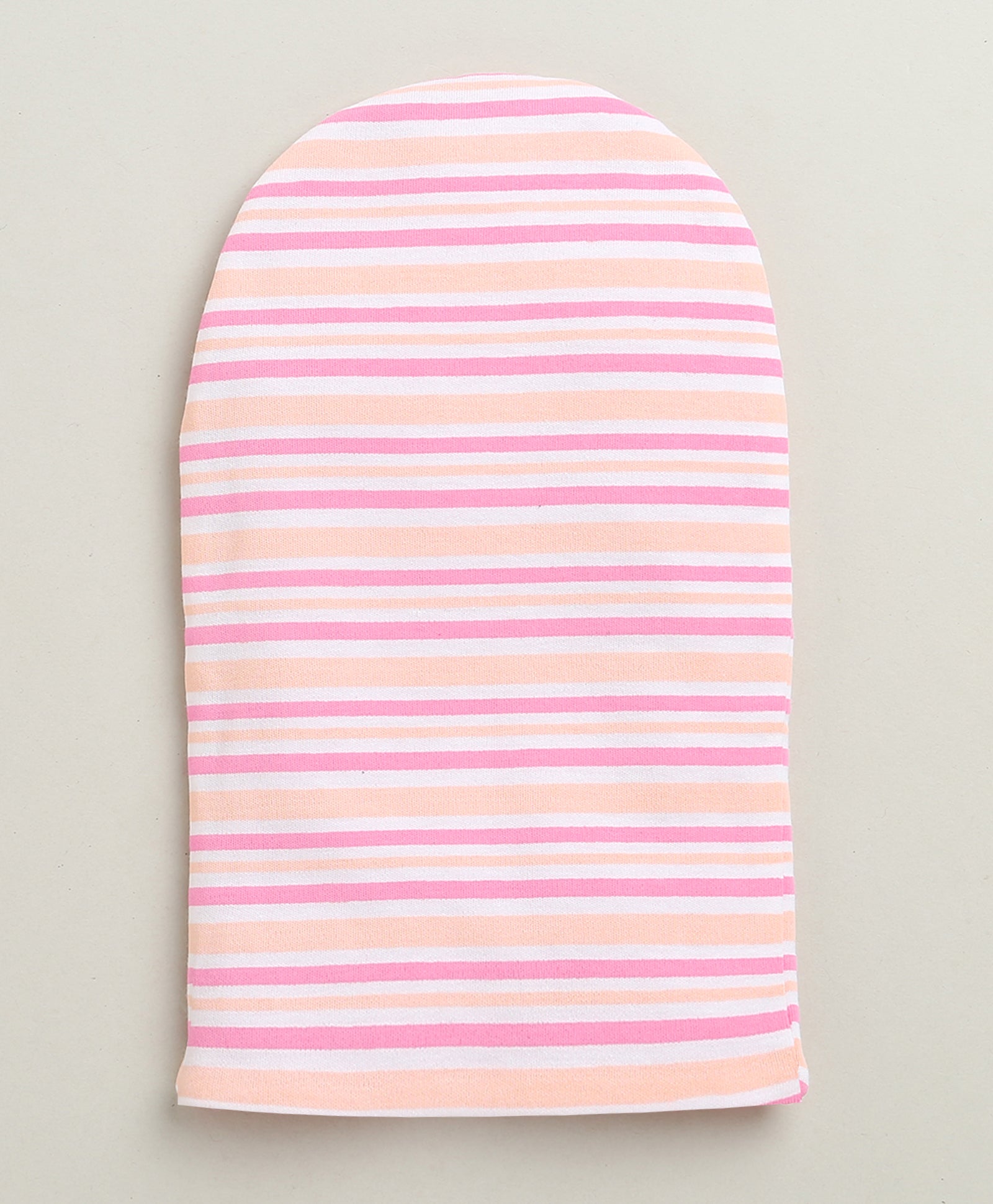 Peach & Pink Girls Cotton Pack Of 2 Monkey Cap