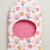 Pink & Peach Girls Cotton Pack Of 2 Monkey Cap