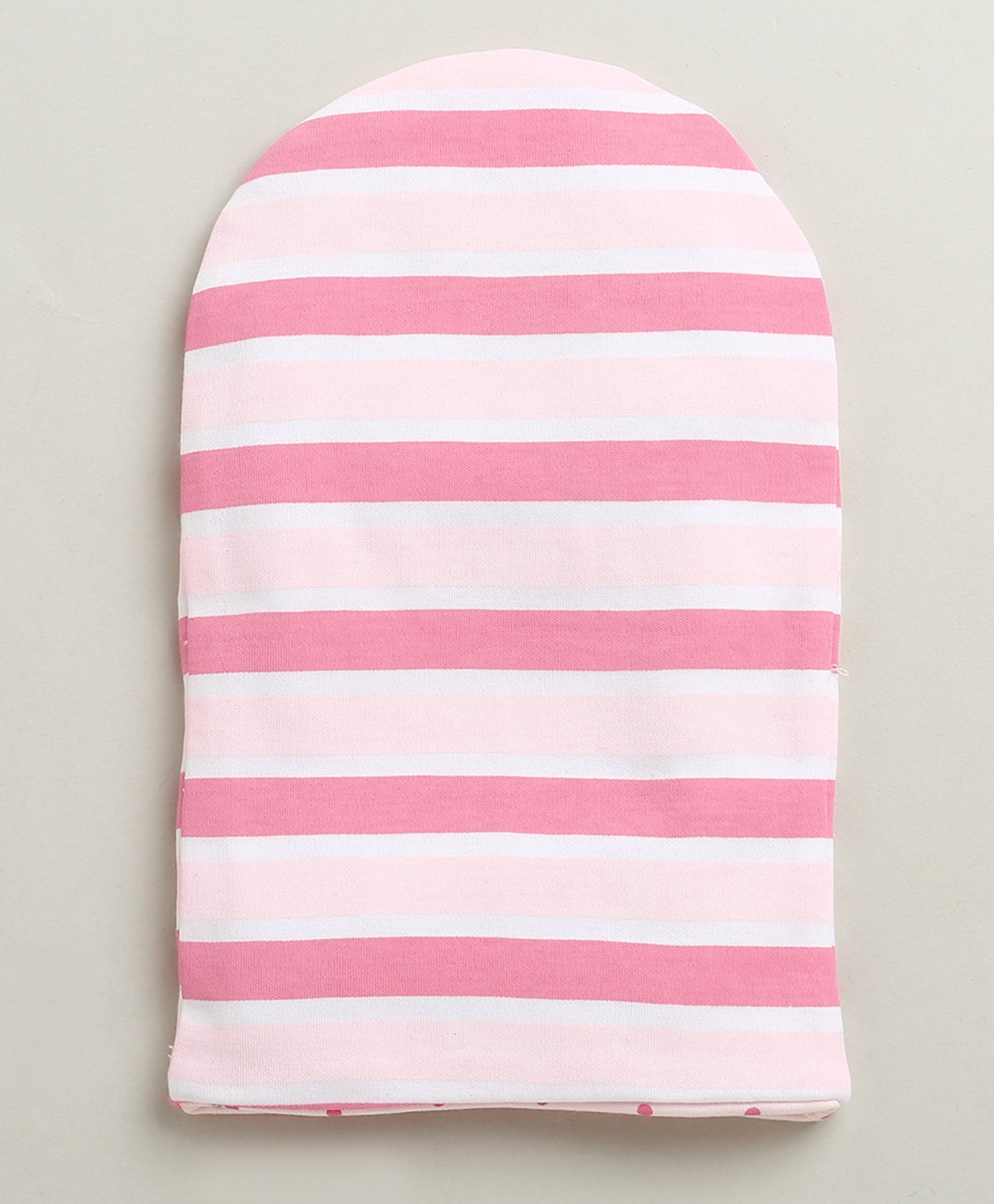 Pink & Peach Girls Cotton Pack Of 2 Monkey Cap