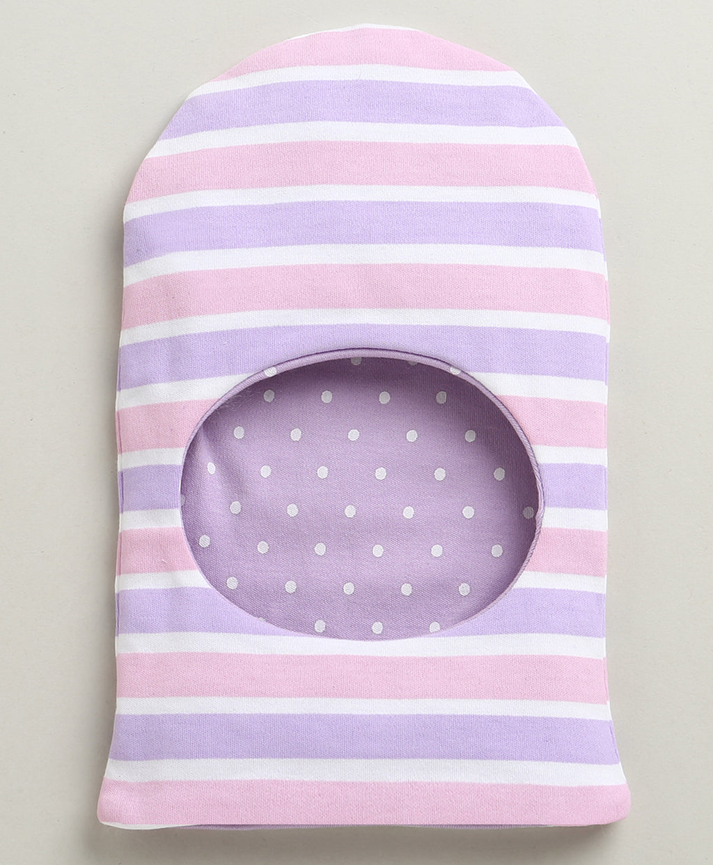Bumzee Lilac & Lavender Graphic Print Cap, Pack of 2, 100% Cotton (Style Peb10957)