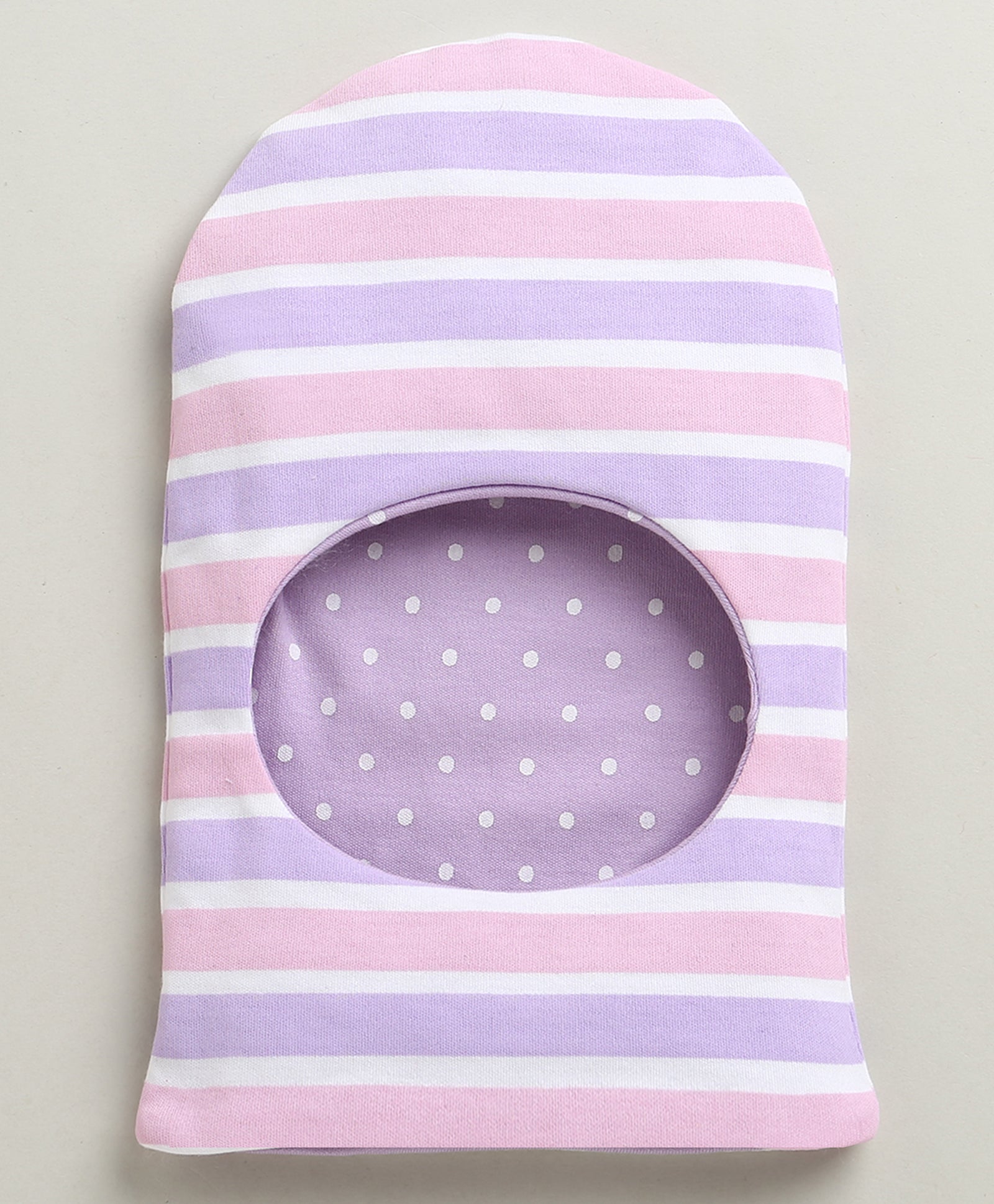 Lilac & Lavender Girls Cotton Pack Of 2 Monkey Cap