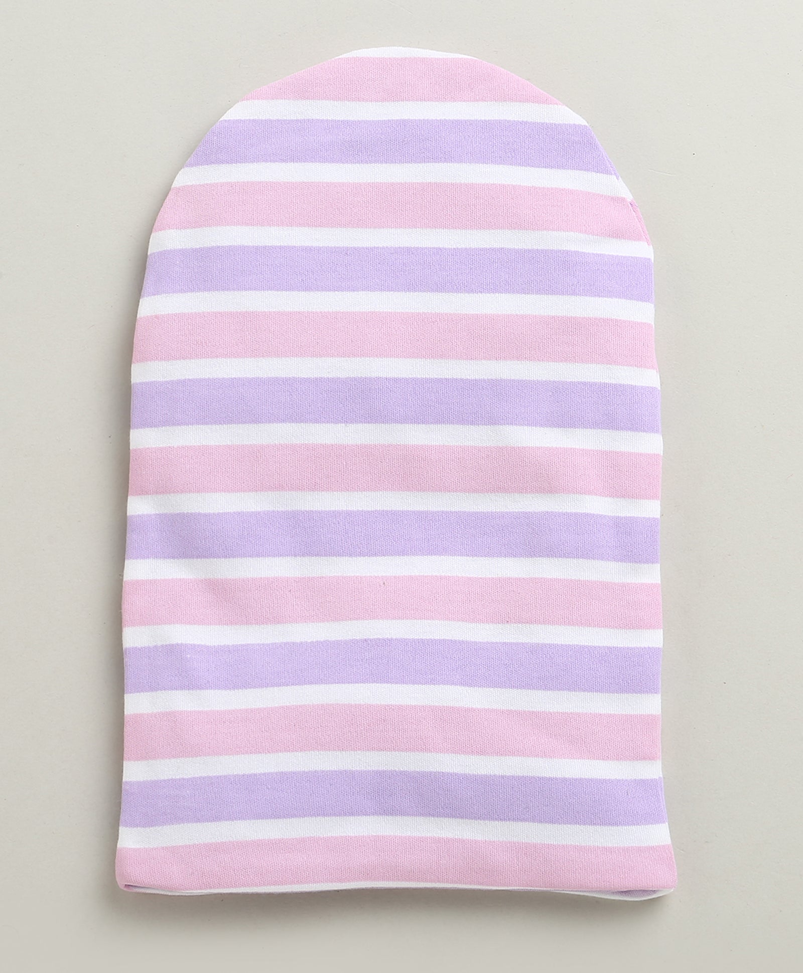 Lilac & Lavender Girls Cotton Pack Of 2 Monkey Cap