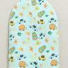 Sky Blue & Yellow Boys Cotton Pack Of 2 Monkey Cap