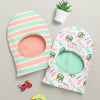 White & Multi Boys Cotton Pack Of 2 Monkey Cap