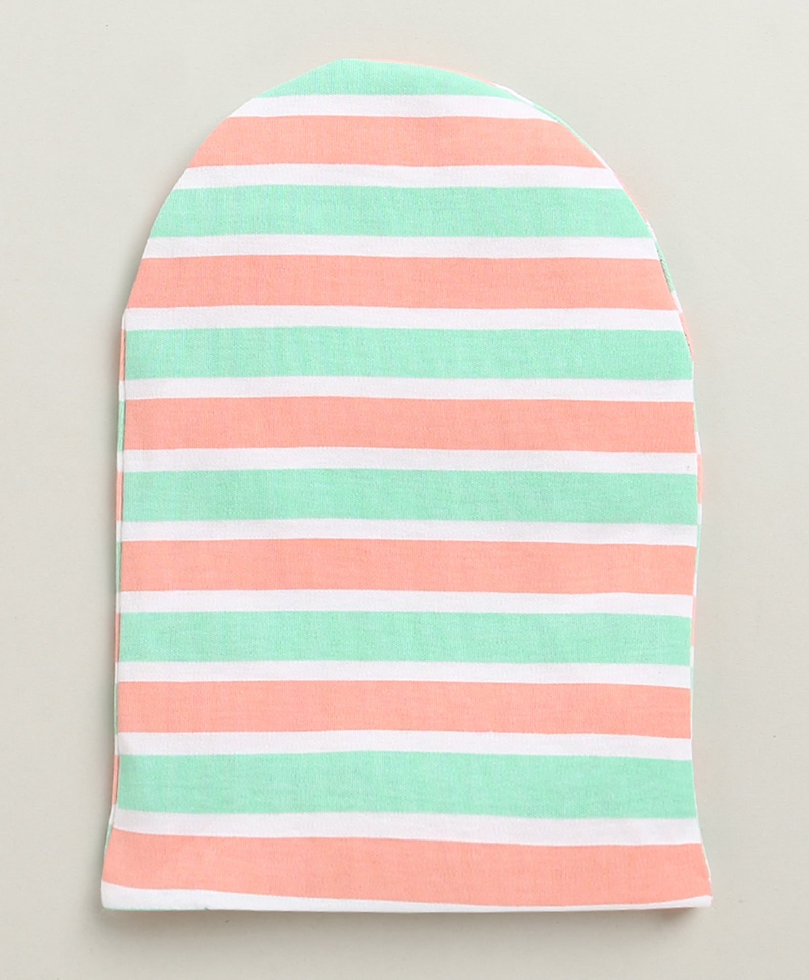 White & Multi Boys Cotton Pack Of 2 Monkey Cap