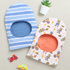 White & Blue Boys Cotton Pack Of 2 Monkey Cap