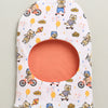 White & Blue Boys Cotton Pack Of 2 Monkey Cap
