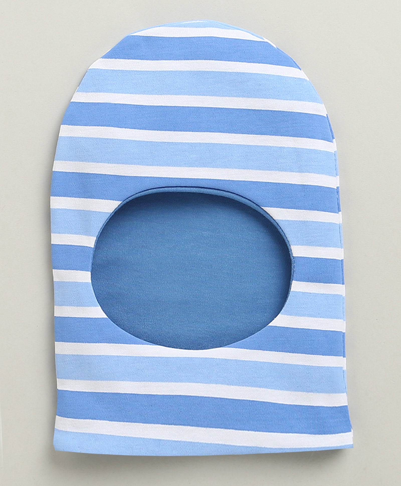 White & Blue Boys Cotton Pack Of 2 Monkey Cap
