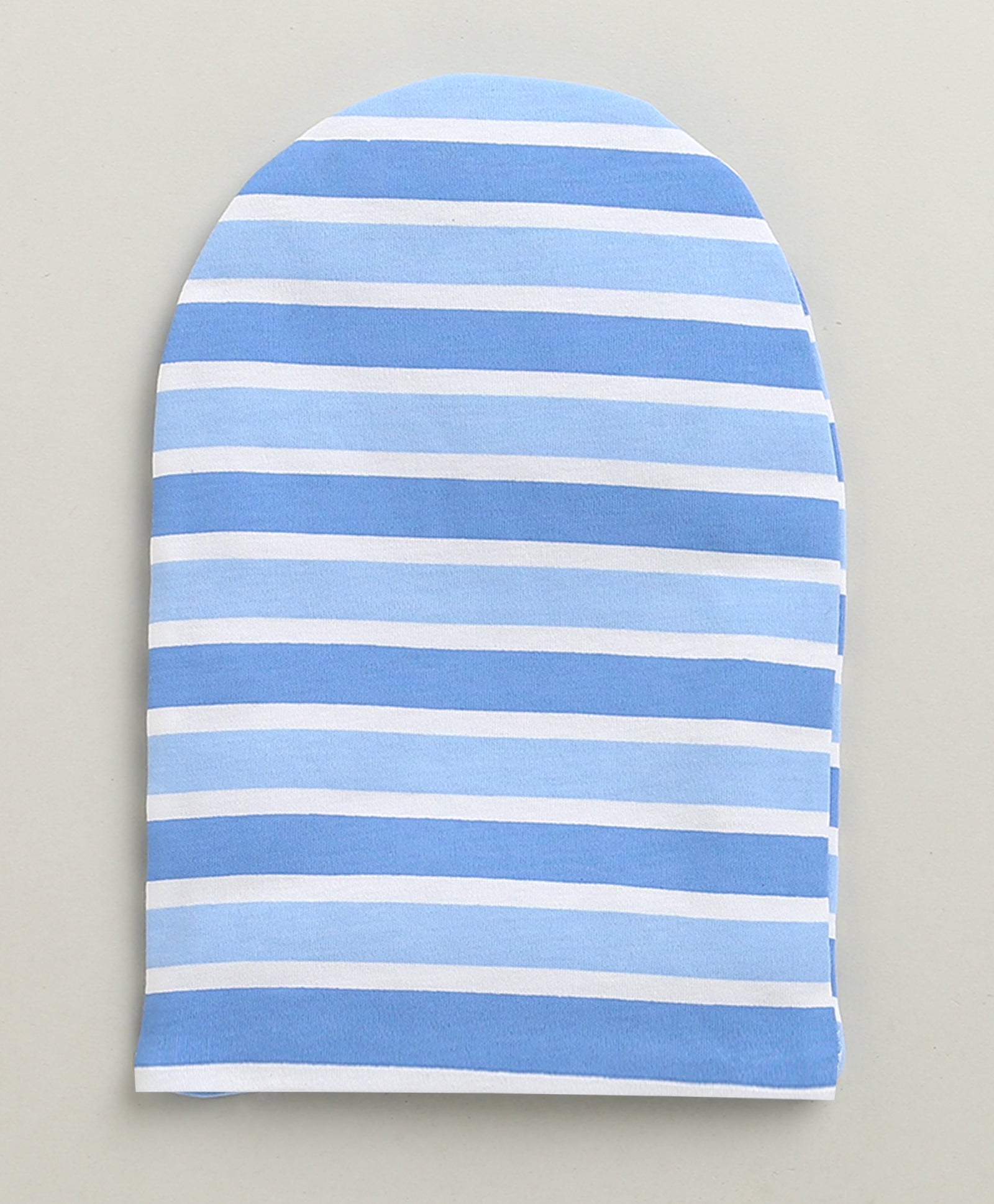 White & Blue Boys Cotton Pack Of 2 Monkey Cap