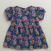 Navy Girls Half Sleeves Cotton Knee Length Frock
