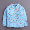Blue Girls Full Sleeves Cotton Night Suit