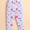 White Girls Full Sleeves Cotton Night Suit