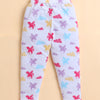 White Girls Full Sleeves Cotton Night Suit