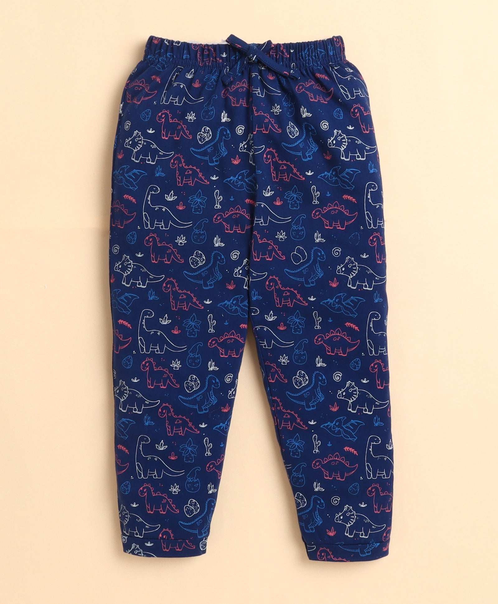 Navy Boys Full Sleeves Cotton Night Suit