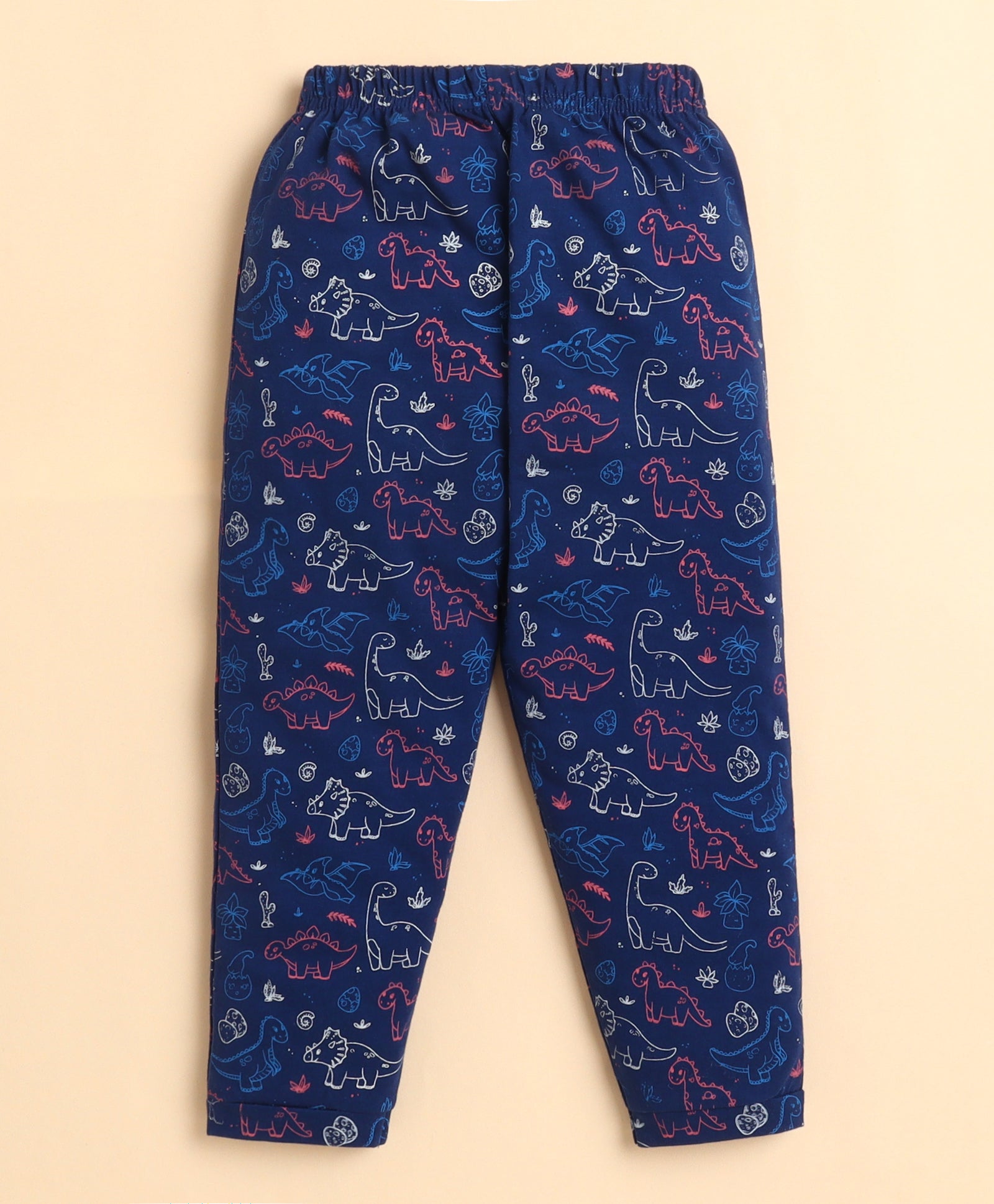 Navy Boys Full Sleeves Cotton Night Suit