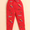 Red Boys Full Sleeves Cotton Night Suit
