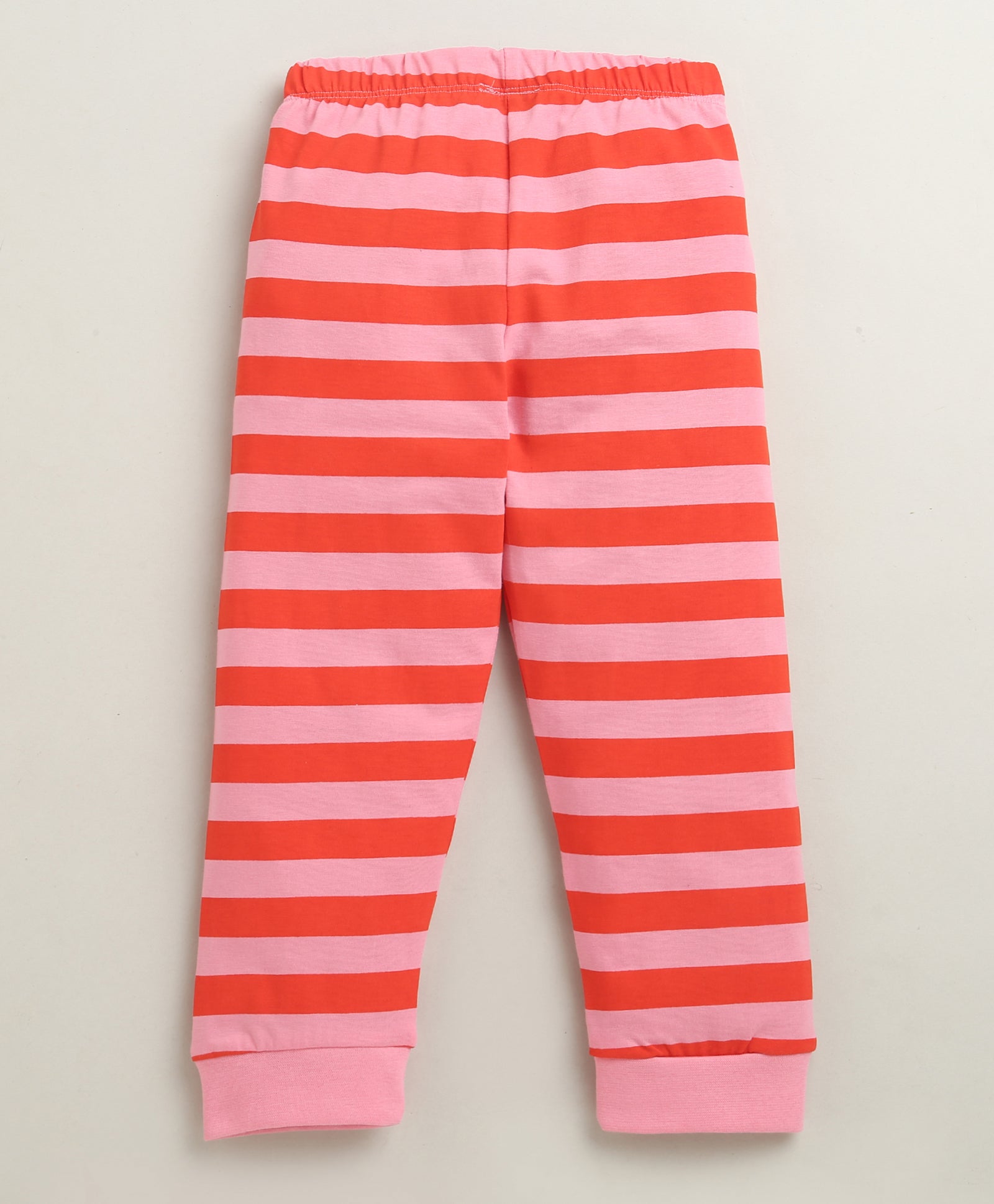 Blue & Pink Girls Full Sleeves Cotton T-Shirt & Pyjama Set