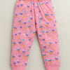 Pink Girls Full Sleeves Cotton T-Shirt & Pyjama Set