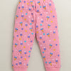 Pink Girls Full Sleeves Cotton T-Shirt & Pyjama Set