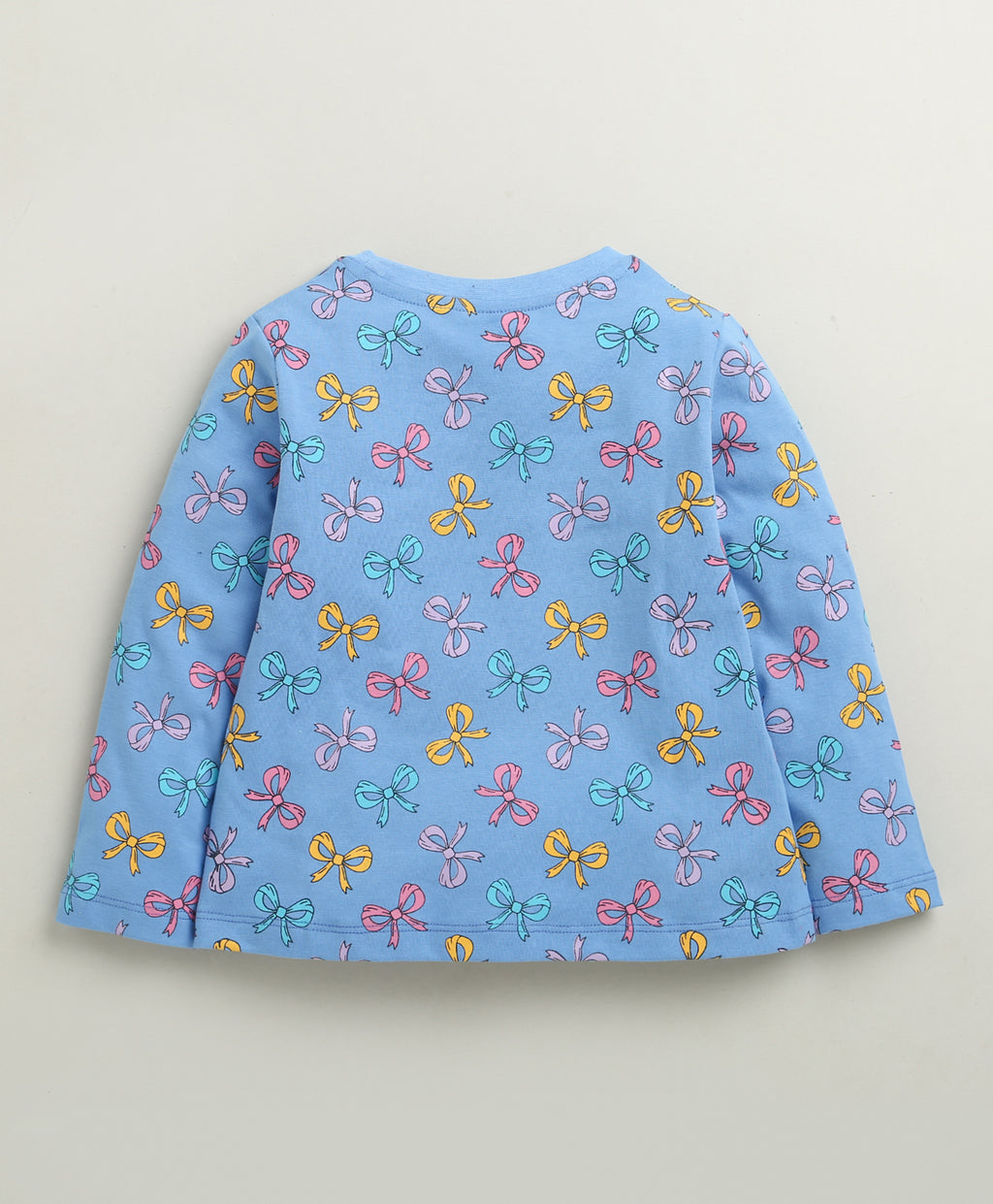 Bumzee Blue Graphic Print T-Shirt & Pyjama Set, Full Sleeves, 100% Cotton (Style Peb10986)
