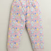 Dusty Pink Girls Full Sleeves Cotton T-Shirt & Pyjama Set