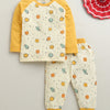 Yellow Boys Full Sleeves Cotton T-Shirt & Pyjama Set