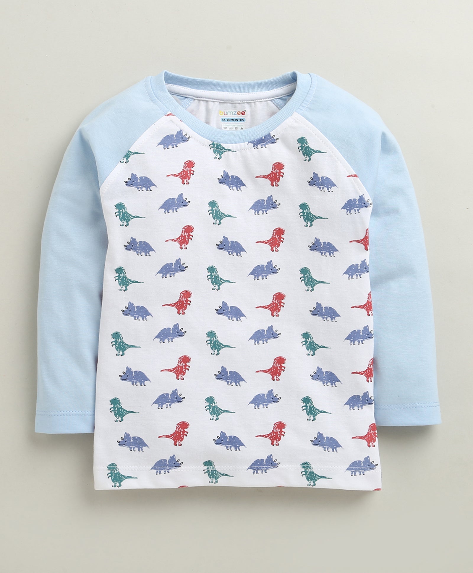 White Boys Full Sleeves Cotton T-Shirt & Pyjama Set