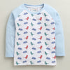 White Boys Full Sleeves Cotton T-Shirt & Pyjama Set