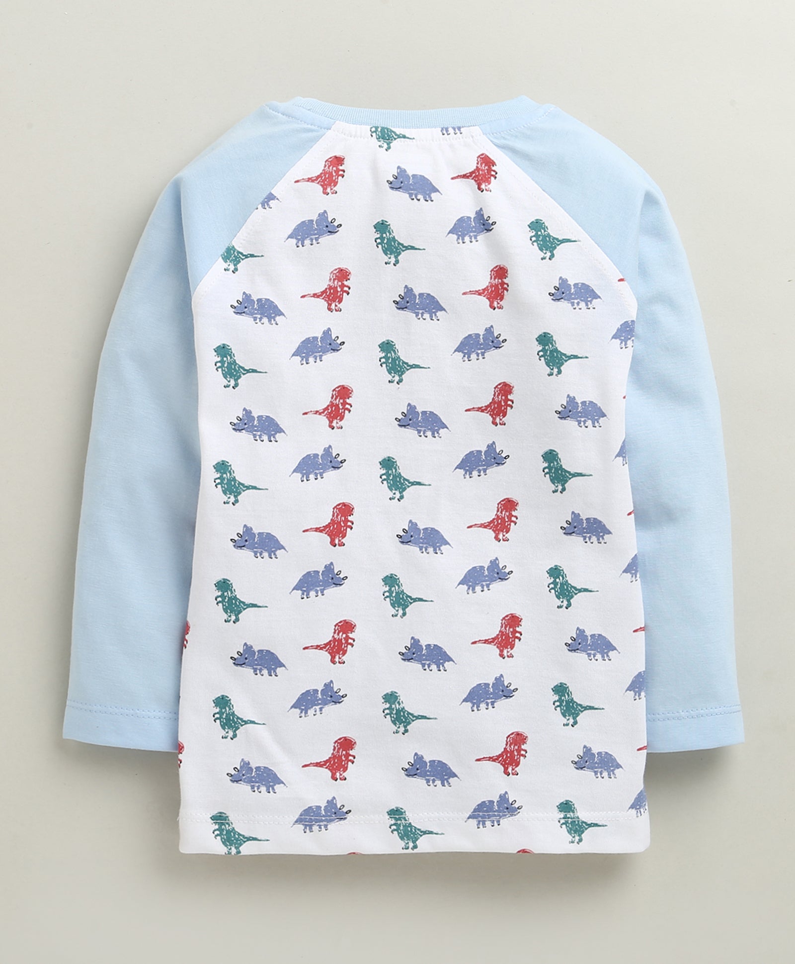 White Boys Full Sleeves Cotton T-Shirt & Pyjama Set