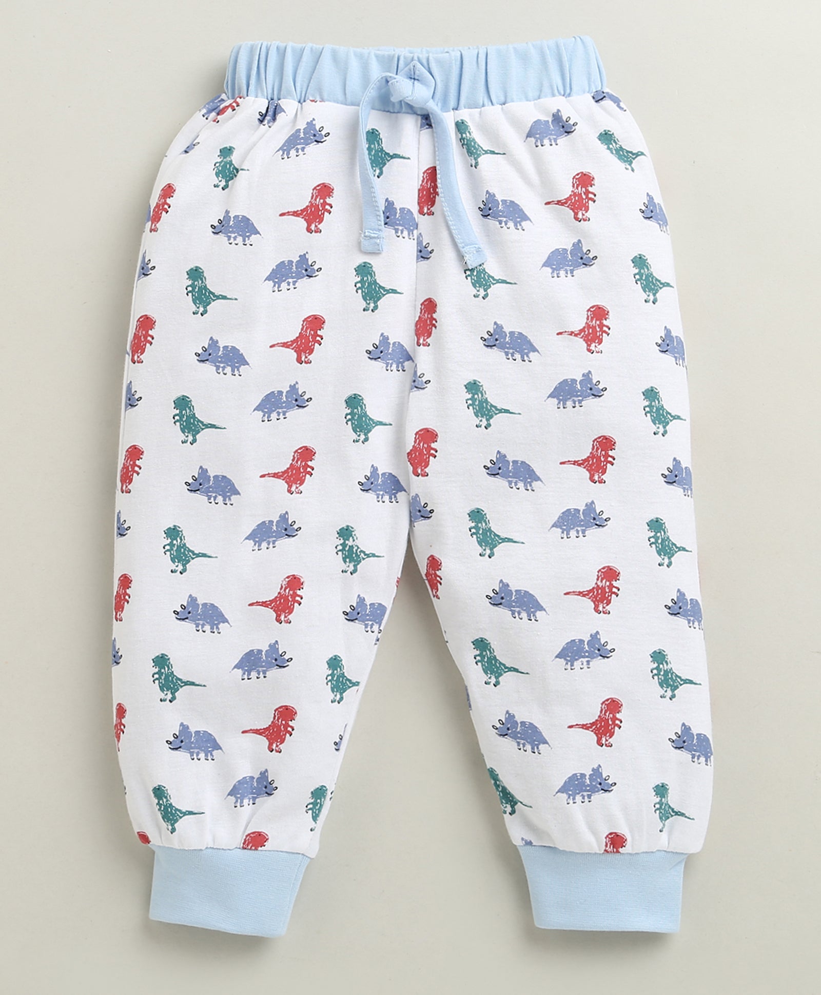 White Boys Full Sleeves Cotton T-Shirt & Pyjama Set