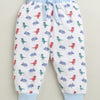 White Boys Full Sleeves Cotton T-Shirt & Pyjama Set