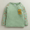 Green Boys Full Sleeves Cotton T-Shirt & Pyjama Set