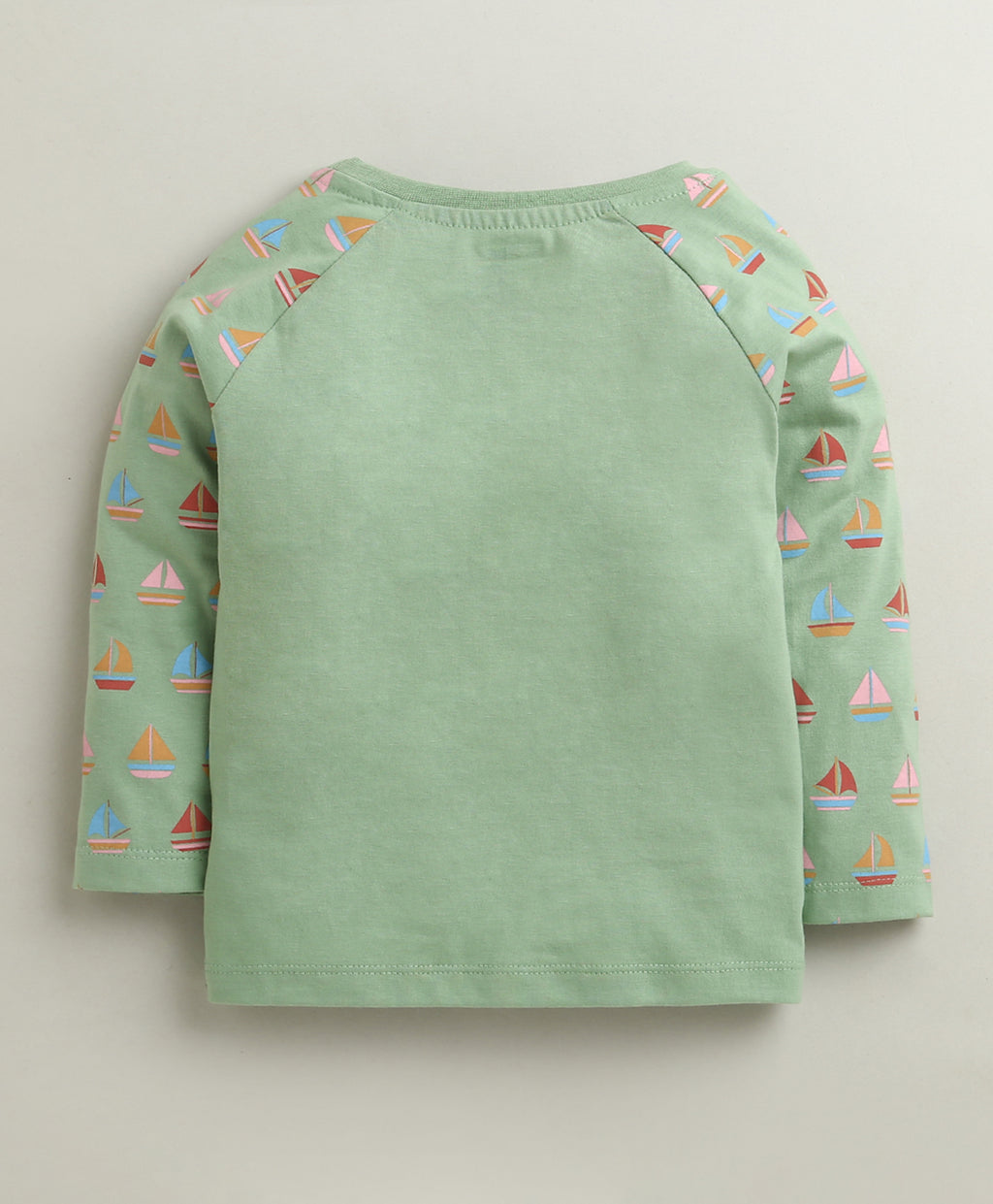 Bumzee Green Graphic Print T-Shirt & Pyjama Set, Full Sleeves, 100% Cotton (Style Peb10993)