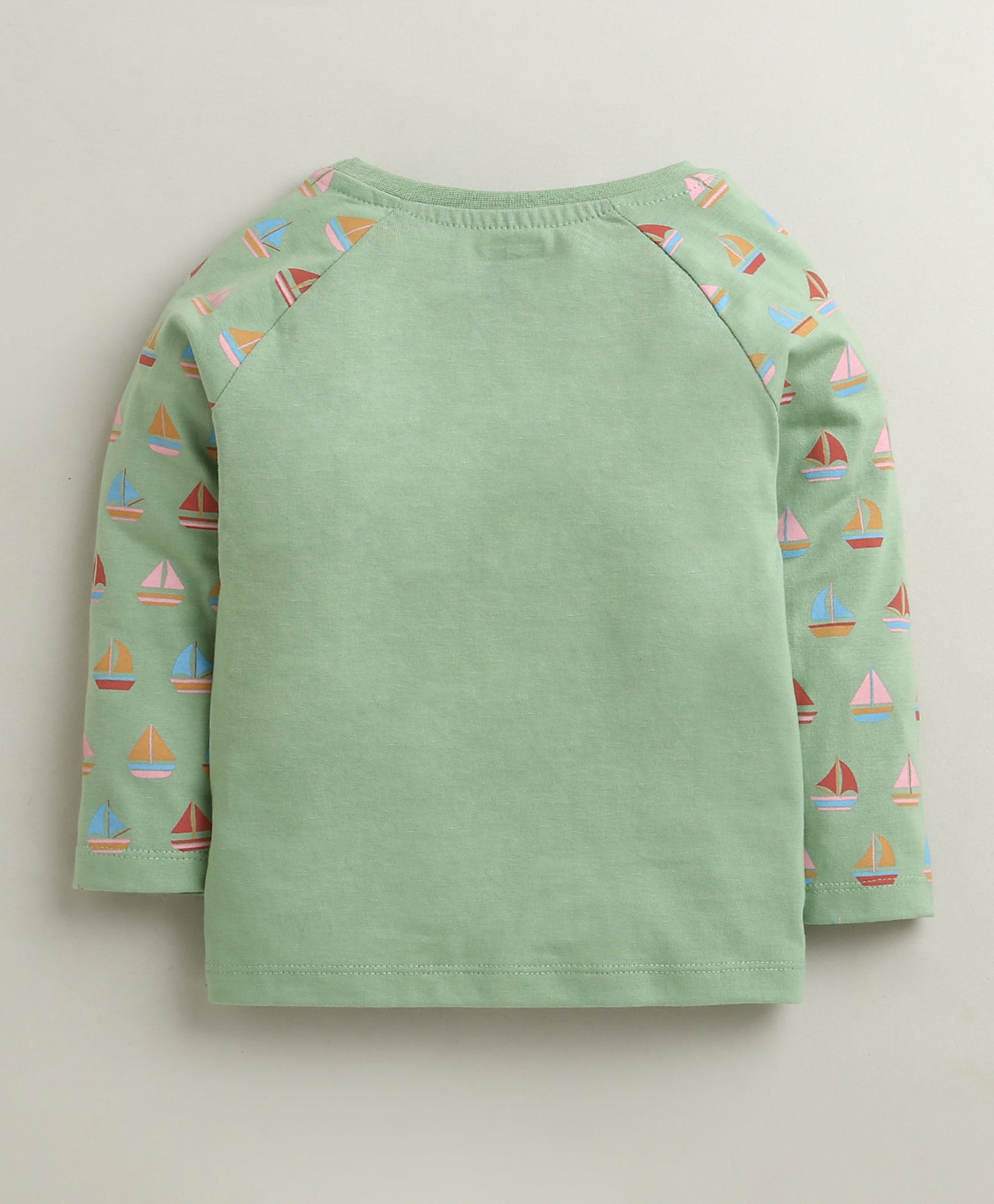 Green Boys Full Sleeves Cotton T-Shirt & Pyjama Set