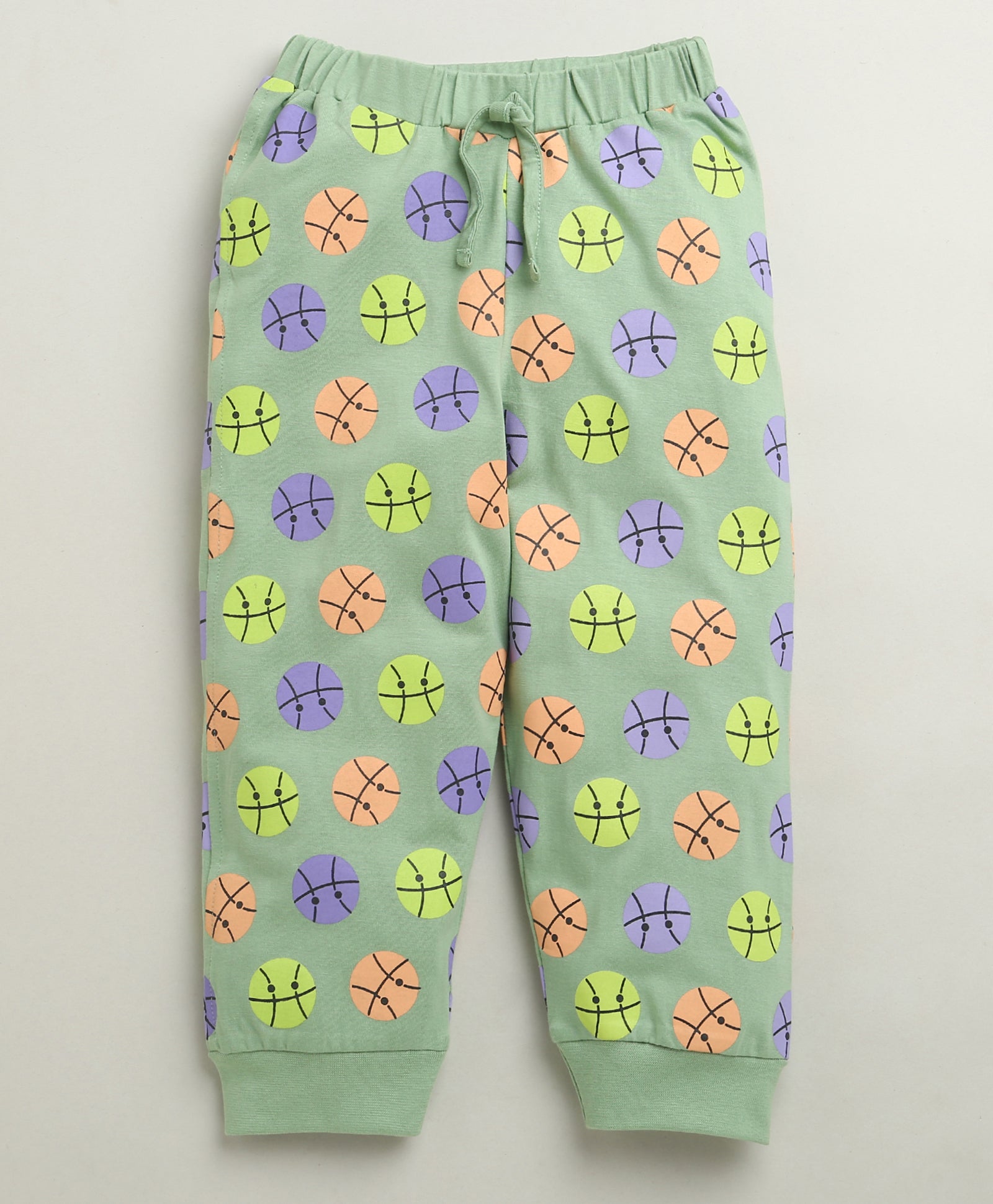 Green Boys Full Sleeves Cotton T-Shirt & Pyjama Set